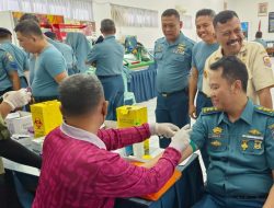 Prajurit dan PNS Lanal Semarang Laksanakan Urikes Berkala Tahun 2023