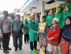Persit KCK Cabang XLVIII Dim 0829/Bangkalan Kirim bantuan kepada korban banjir Arosbaya