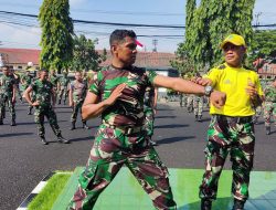 Tingkatkan Kemampuan Prajurit, Kodim 0830/Surabaya Utara Laksanakan Latihan Beladiri Taktis